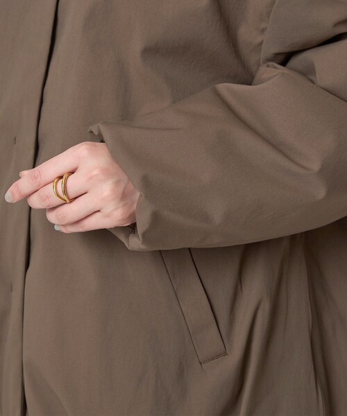 セール】［size SHORTあり］パフィー ノーカラー ブルゾン 撥水 保温性