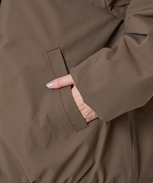 セール】［size SHORTあり］パフィー ノーカラー ブルゾン 撥水 保温性