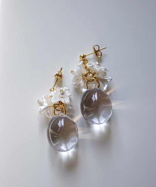 CERCA（チェルカ）の「saran jewelry/フラワードロップ ピアス/アレルギー対応（ピアス（両耳用）・レディース・A・FREE）」の8枚目の写真