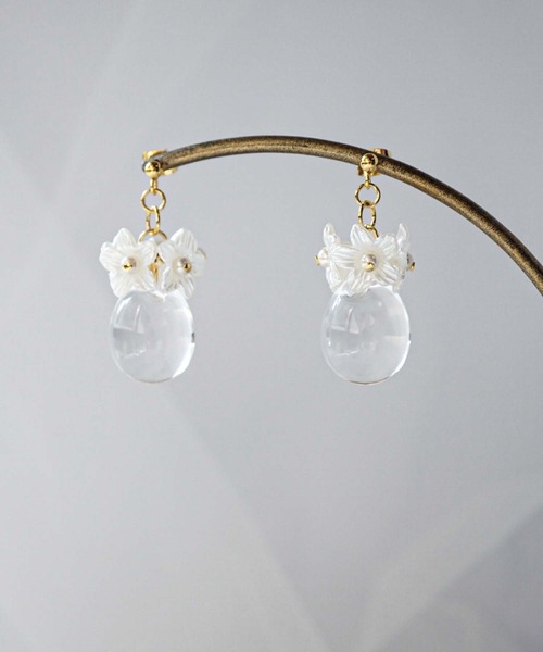 CERCA（チェルカ）の「saran jewelry/フラワードロップ ピアス/アレルギー対応（ピアス（両耳用）・レディース・A・FREE）」の13枚目の写真