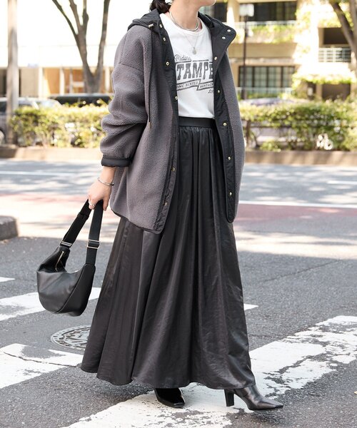 新品タグ付☆RIVE DROITE フードボアコート 予約【感動の軽さ/リバイバル】フードボアコート（その他