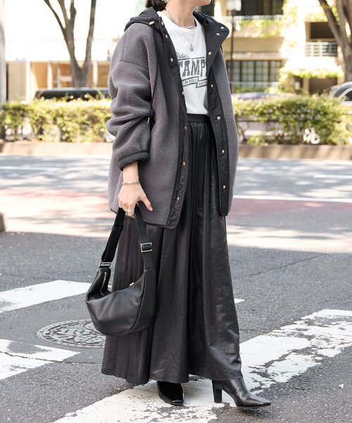 新品タグ付☆RIVE DROITE フードボアコート RIVE DROITE｜【感動の軽さ/リバイバル】フードボアコート