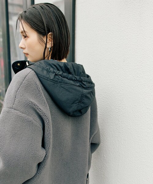 新品タグ付☆RIVE DROITE フードボアコート RIVE DROITE - RIVE DROITE（リヴドロワ）フードボアコートの通販 by