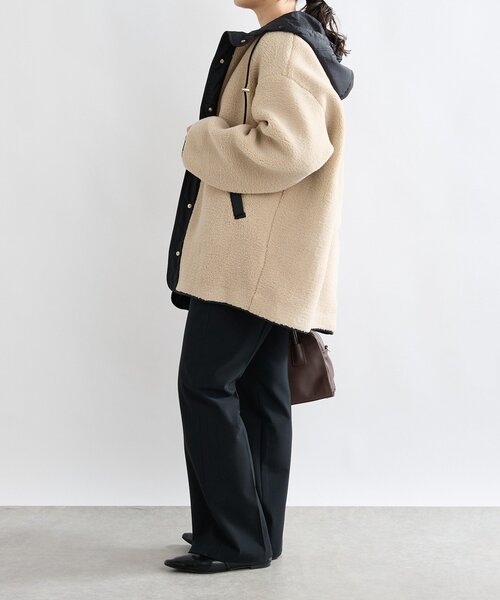 感動の軽さ】【最高気温10度の寒い日に！】フードボアコート（その他