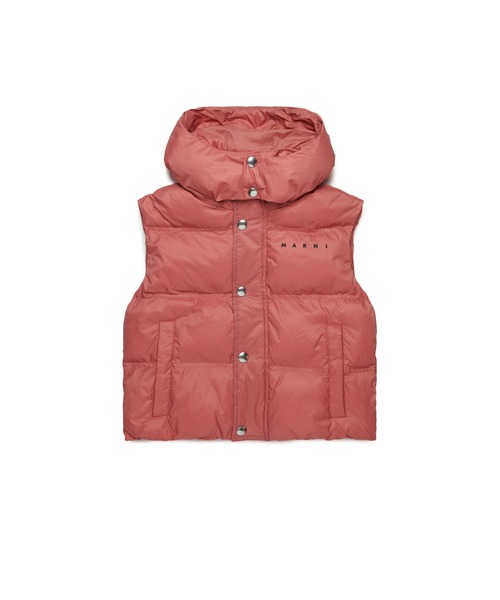 MARNI（マルニ）の「キッズ パファーベスト MARNI KID（ナイロンジャケット・キッズ・ピンク・14Y/8Y/12Y/4Y/6Y/10Y）」の4枚目の写真