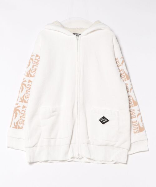 Kahiko(カヒコ)の「【Kahiko】SURF&Palms トムニットMEN'Sジップアップパーカー(その他アウター・メンズ・ネイビー/チャコール/カーキ/ホワイト・FREE)」の3枚目の写真