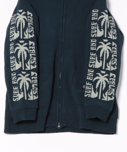 Kahiko(カヒコ)の「【Kahiko】SURF&Palms トムニットMEN'Sジップアップパーカー(その他アウター・メンズ・ネイビー/チャコール/カーキ/ホワイト・FREE)」の8枚目の写真