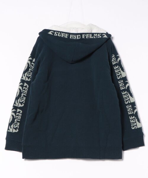 Kahiko(カヒコ)の「【Kahiko】SURF&Palms トムニットMEN'Sジップアップパーカー(その他アウター・メンズ・ネイビー/チャコール/カーキ/ホワイト・FREE)」の2枚目の写真