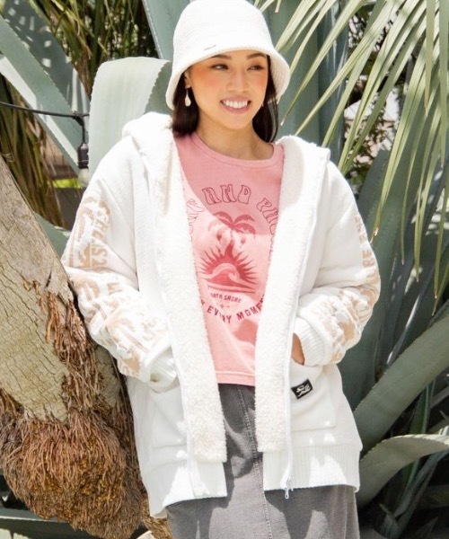 Kahiko(カヒコ)の「【Kahiko】SURF&Palms トムニットMEN'Sジップアップパーカー(その他アウター・メンズ・ネイビー/チャコール/カーキ/ホワイト・FREE)」の6枚目の写真