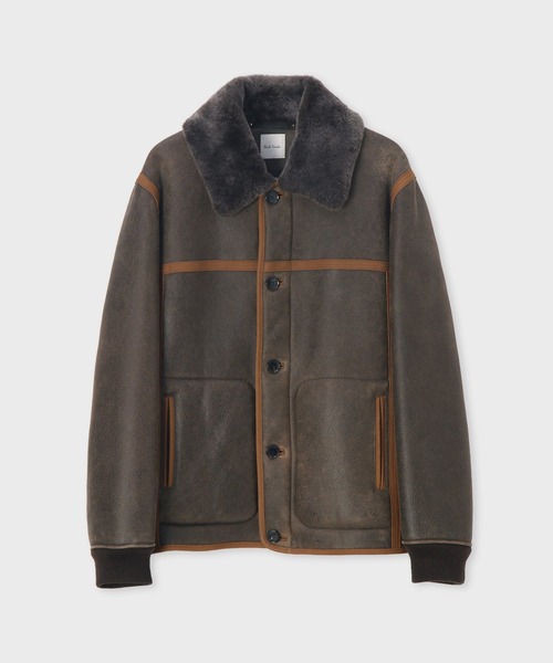 ムートンレザー ハーフブルゾン / 253123 654ZLB（その他アウター