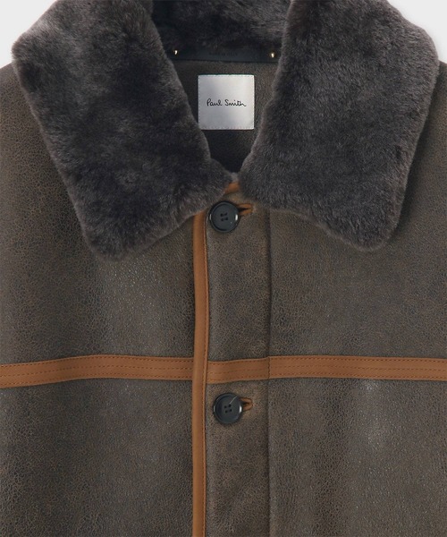 ムートンレザー ハーフブルゾン / 253123 654ZLB（ムートンコート