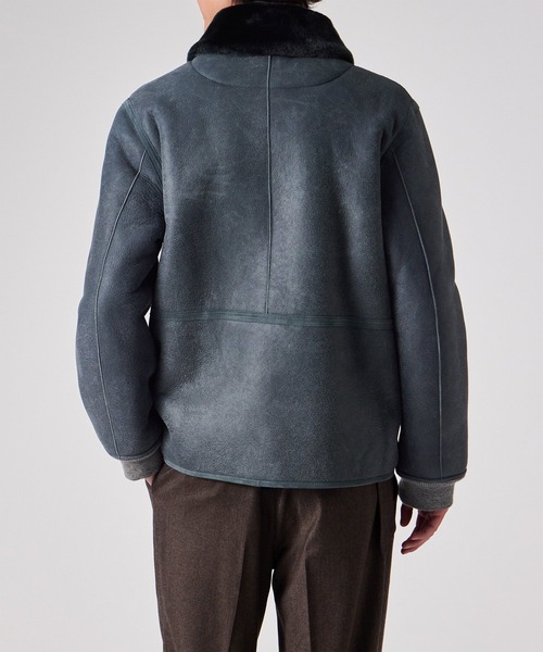 ムートンレザー ハーフブルゾン / 253123 654ZLB（ムートンコート