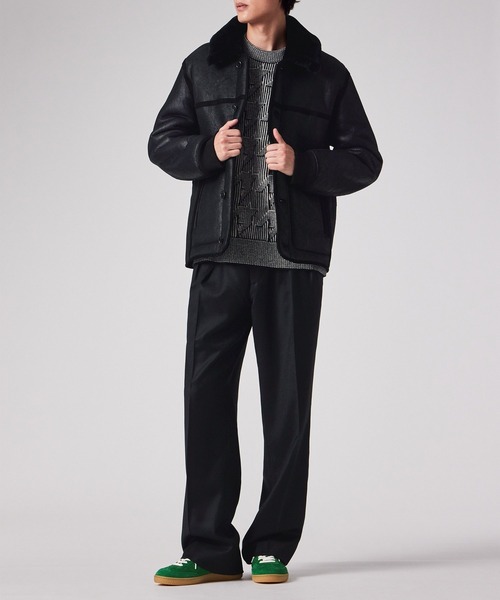 ムートンレザー ハーフブルゾン / 253123 654ZLB（その他アウター