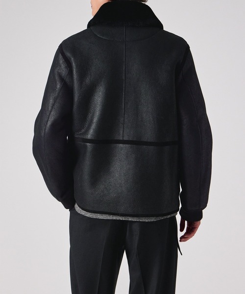 ムートンレザー ハーフブルゾン / 253123 654ZLB（その他アウター
