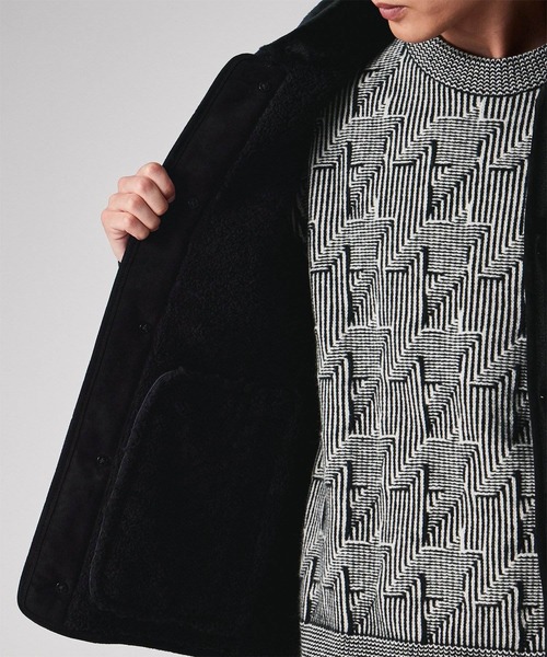 ムートンレザー ハーフブルゾン / 253123 654ZLB（その他アウター