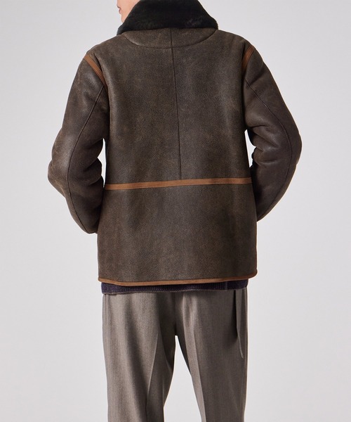 ムートンレザー ハーフブルゾン / 253123 654ZLB（その他アウター