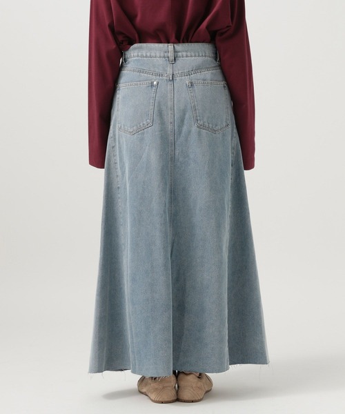 BAYFLOW（ベイフロー）の「デニムフレアスカート（スカート・レディース・サックスブルー/ブラック・FREE）」の11枚目の写真