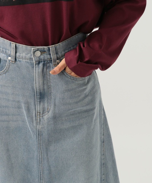 BAYFLOW（ベイフロー）の「デニムフレアスカート（スカート・レディース・サックスブルー/ブラック・FREE）」の13枚目の写真