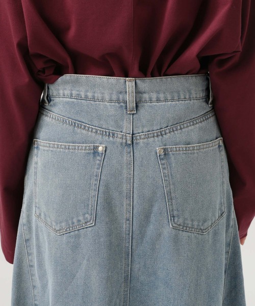 BAYFLOW（ベイフロー）の「デニムフレアスカート（スカート・レディース・サックスブルー/ブラック・FREE）」の15枚目の写真