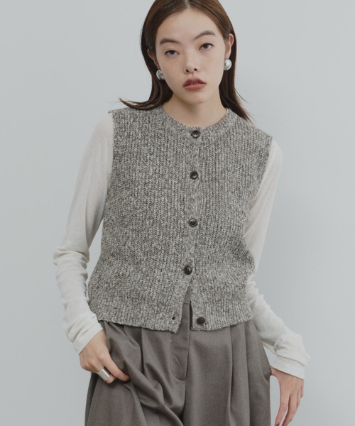 セール】メランジニットベスト（ベスト）｜DFFUR.（ディフル）の