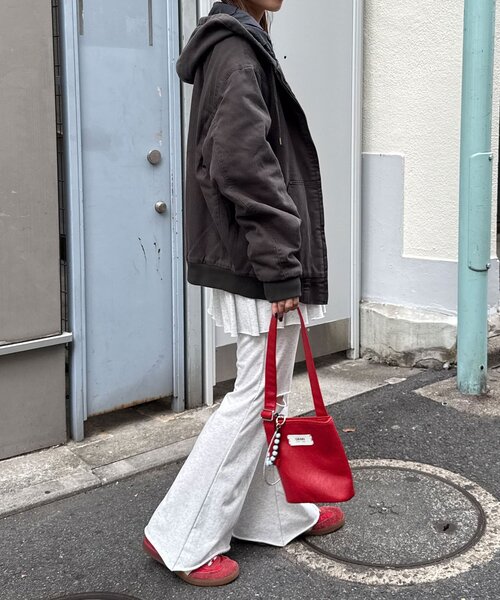 CIAOPANIC（チャオパニック）の「ダックアクティブパーカー（ブルゾン・レディース・キャメル/チャコールグレー・FREE）」の10枚目の写真