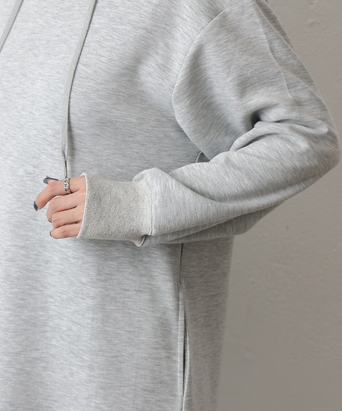 COLONY 2139（コロニートゥーワンスリーナイン）の「ダンボールパーカーワンピース（ワンピース・レディース・グレー/チャコールグレー/ブラック・FREE）」の11枚目の写真