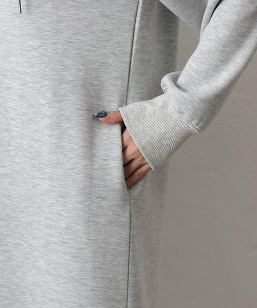 COLONY 2139（コロニートゥーワンスリーナイン）の「ダンボールパーカーワンピース（ワンピース・レディース・グレー/チャコールグレー/ブラック・FREE）」の12枚目の写真