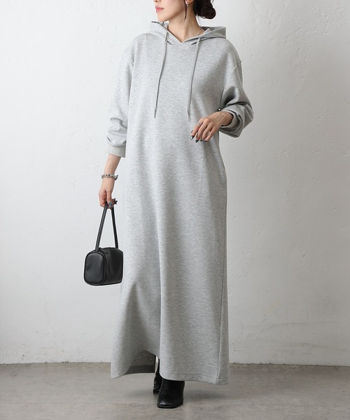 COLONY 2139（コロニートゥーワンスリーナイン）の「ダンボールパーカーワンピース（ワンピース・レディース・グレー/チャコールグレー/ブラック・FREE）」の20枚目の写真