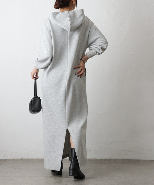 COLONY 2139（コロニートゥーワンスリーナイン）の「ダンボールパーカーワンピース（ワンピース・レディース・グレー/チャコールグレー/ブラック・FREE）」の22枚目の写真