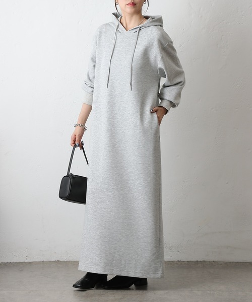 COLONY 2139（コロニートゥーワンスリーナイン）の「ダンボールパーカーワンピース（ワンピース・レディース・グレー/チャコールグレー/ブラック・FREE）」の21枚目の写真