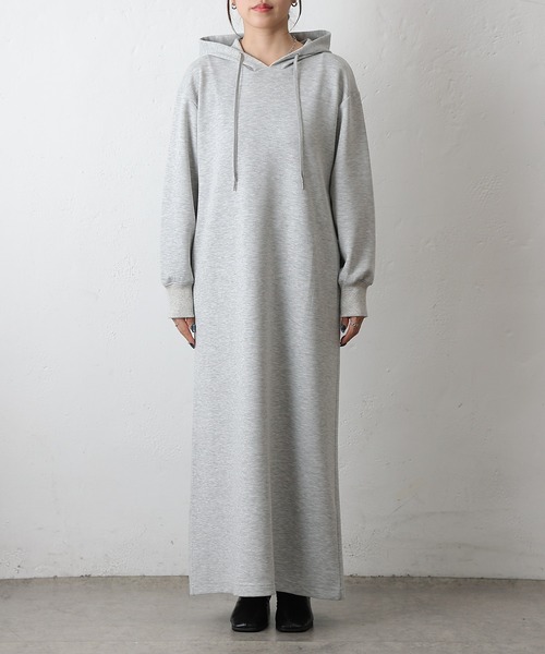 COLONY 2139（コロニートゥーワンスリーナイン）の「ダンボールパーカーワンピース（ワンピース・レディース・グレー/チャコールグレー/ブラック・FREE）」の5枚目の写真