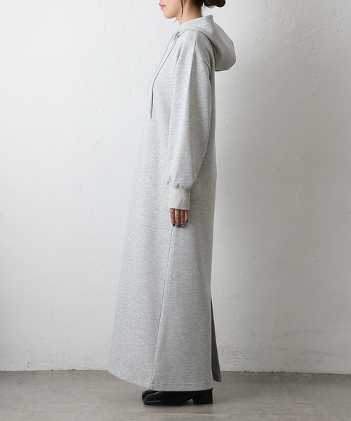 COLONY 2139（コロニートゥーワンスリーナイン）の「ダンボールパーカーワンピース（ワンピース・レディース・グレー/チャコールグレー/ブラック・FREE）」の6枚目の写真