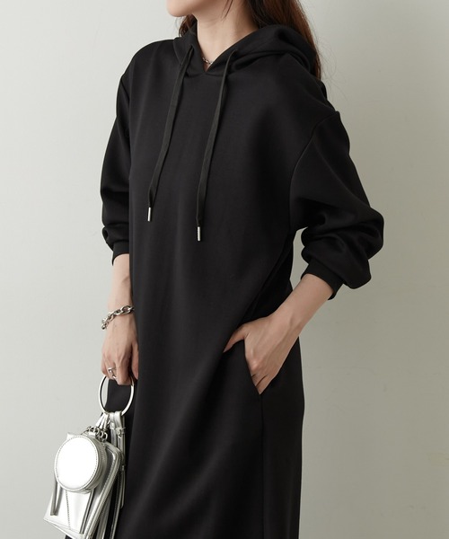 COLONY 2139（コロニートゥーワンスリーナイン）の「ダンボールパーカーワンピース（ワンピース・レディース・グレー/チャコールグレー/ブラック・FREE）」の15枚目の写真