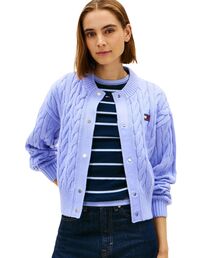 tommy jeans | バッジケーブルカーディガン(カーディガン/ボレロ)