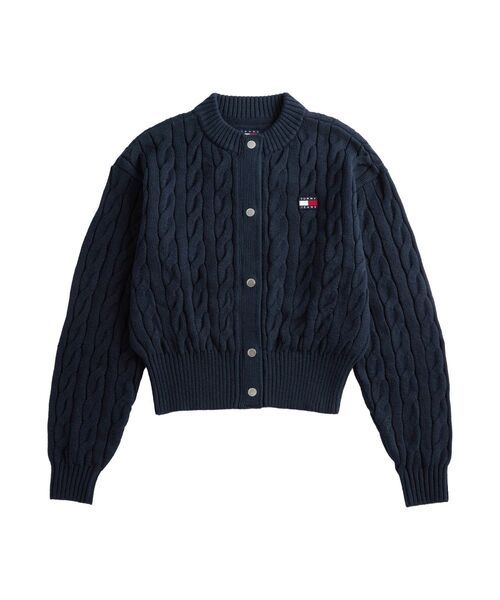 バッジケーブルカーディガン（カーディガン/ボレロ）｜TOMMY JEANS