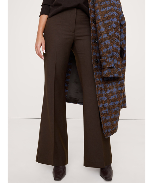 Banana Republic(バナナリパブリック)の「ミッドライズ フレア ストレッチ ウールブレンドパンツ(スラックス・レディース・ブラウン/キャメル/ブラック・6/4/8/0/2)」の3枚目の写真