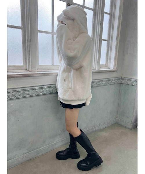 PHILLY（フィリー）の「キャットフェイクファーブルゾン（ブルゾン・レディース・ホワイト/ブラック・FREE）」の16枚目の写真