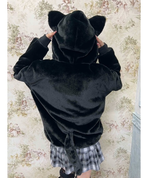 PHILLY（フィリー）の「キャットフェイクファーブルゾン（ブルゾン・レディース・ホワイト/ブラック・FREE）」の12枚目の写真