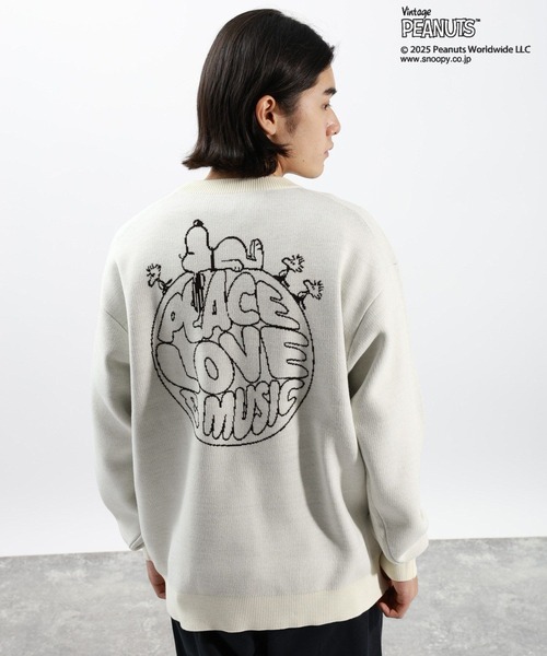 PEANUTS(ピーナッツ)の「【PEANUTS×BAYFLOW】ピーナッツアソートニット(ニット/セーター・メンズ・オレンジ/オフホワイト/ネイビー/モカ/ベージュ・MEDIUM/LARGE)」の2枚目の写真