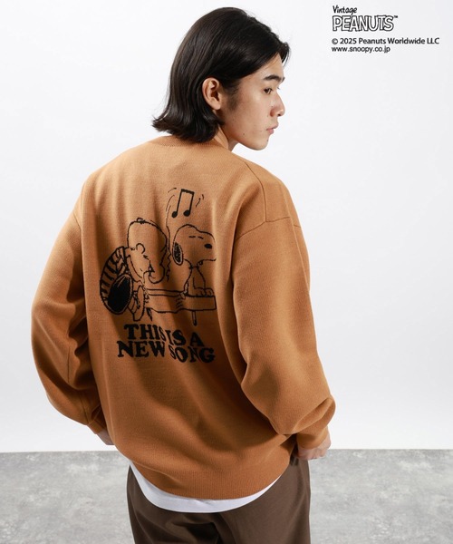 PEANUTS(ピーナッツ)の「【PEANUTS×BAYFLOW】ピーナッツアソートニット(ニット/セーター・メンズ・オレンジ/オフホワイト/ネイビー/モカ/ベージュ・MEDIUM/LARGE)」の1枚目の写真