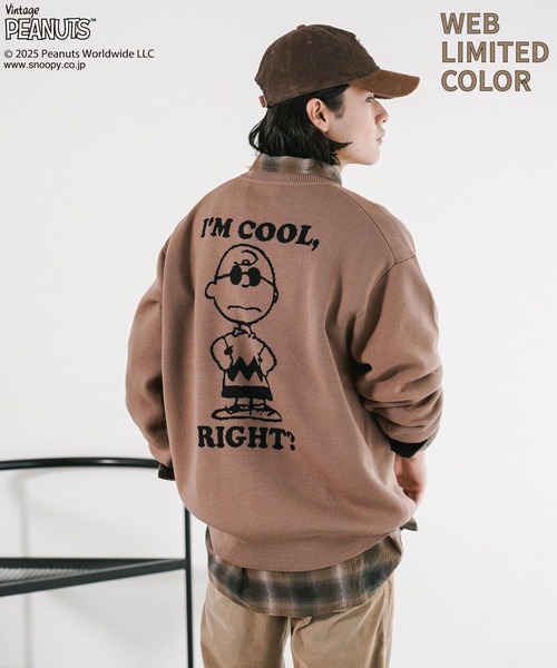 PEANUTS(ピーナッツ)の「【PEANUTS×BAYFLOW】ピーナッツアソートニット(ニット/セーター・メンズ・オレンジ/オフホワイト/ネイビー/モカ/ベージュ・MEDIUM/LARGE)」の3枚目の写真