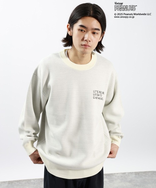 PEANUTS(ピーナッツ)の「【PEANUTS×BAYFLOW】ピーナッツアソートニット(ニット/セーター・メンズ・オレンジ/オフホワイト/ネイビー/モカ/ベージュ・MEDIUM/LARGE)」の8枚目の写真