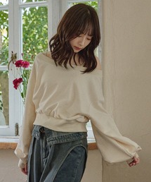 mideal | offshoulder sweatshirt / オフショルダースウェットトップス(スウェット)