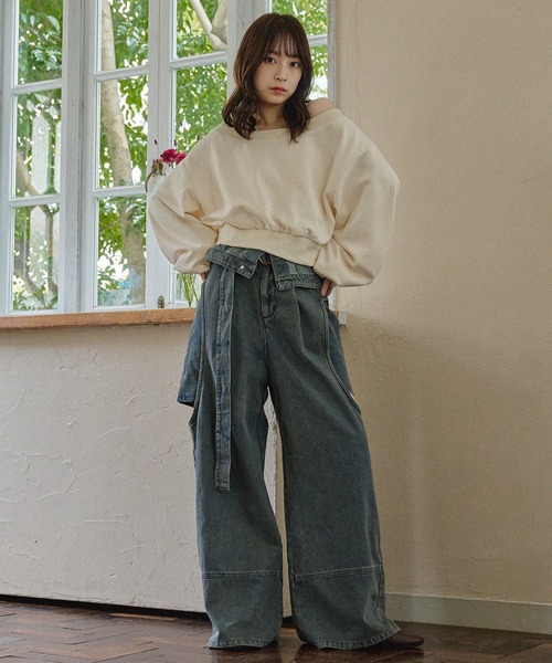 トップス dich henderson OFF SHOULDER SWEAT トップス dich henderson