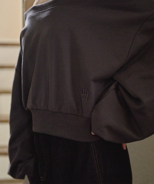 offshoulder sweatshirt / オフショルダースウェットトップス