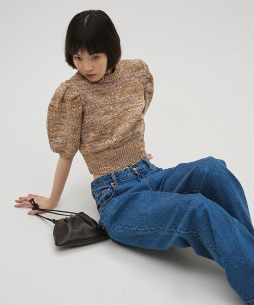Puffsleeve Mix Knit（ニット/セーター）｜TODAYFUL（トゥデイフル）の