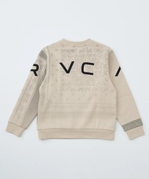 RVCA（ルーカ）の「RVCA キッズ FADE BACK SIDE ARCH RVCA トレーナー 【2025年秋冬モデル】 @autumn/ルーカキッズスウェットトレーナー（スウェット）」