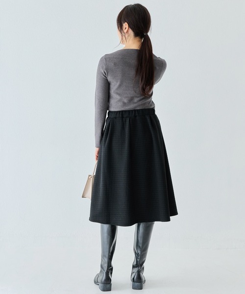 INCEDE（インシード）の「キルトタックスカート（スカート・レディース・チャコールグレー/ブラック・LL/M/L）」の15枚目の写真