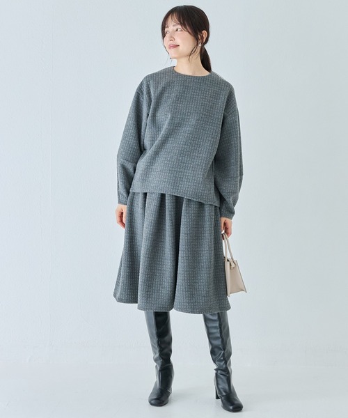 INCEDE（インシード）の「キルトタックスカート（スカート・レディース・チャコールグレー/ブラック・LL/M/L）」の21枚目の写真