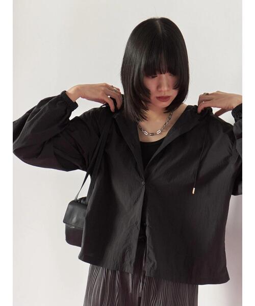 Samansa Mos2 blue（サマンサモスモスブルー）の「◎リブタンク（Tシャツ/カットソー・レディース・オフホワイト/ブラック・F）」の15枚目の写真